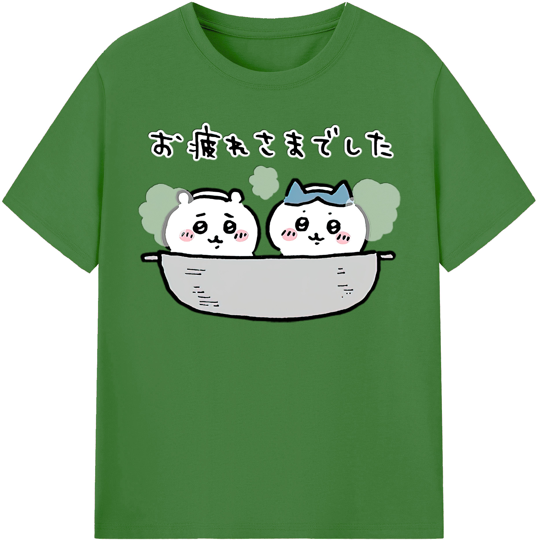 （画像用） ちいかわ ハチワレ Chii-kawa hachiware レディースカジュアルプリントTシャツ（綿100％）